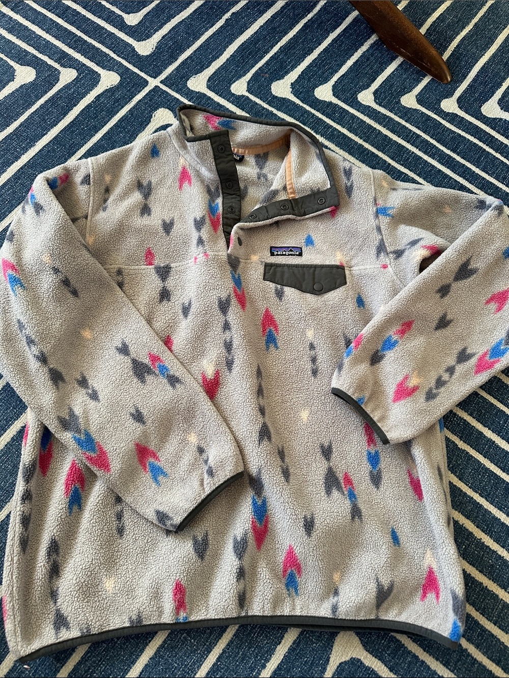 Patagonia Synchilla fleece in wish tails print